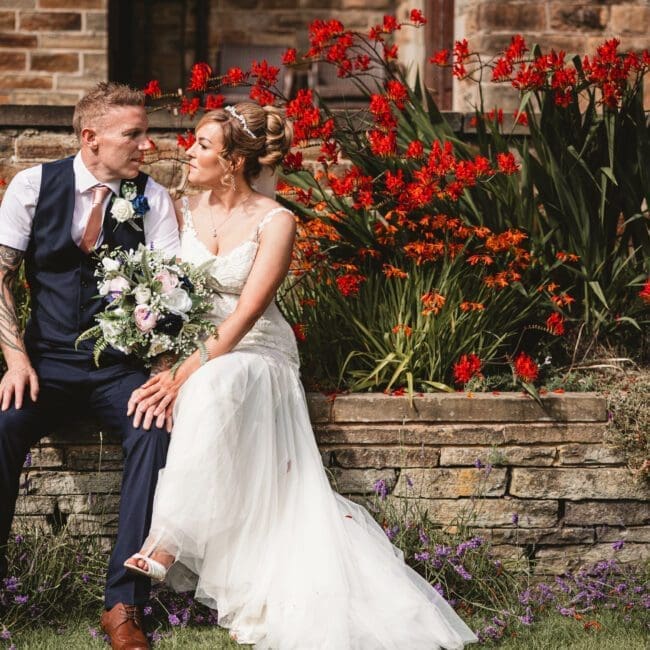 A75A2676 southwood halifax bride and groom in garden