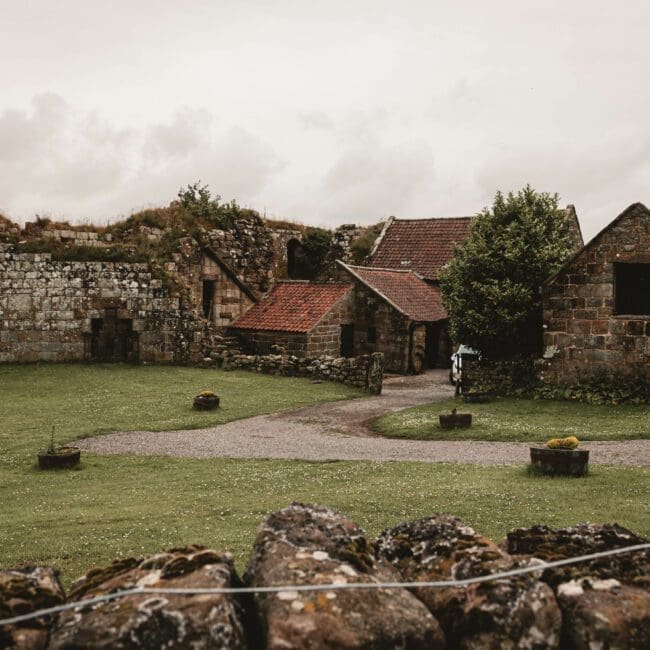 Sam & Kirsty – 0014 Danby castle exterior - North yorkshire wedding venue