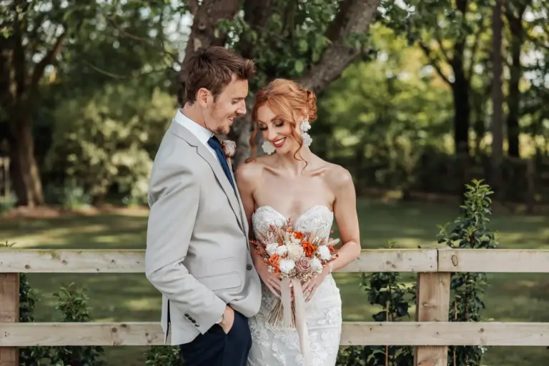Candid, relaxed moment at a Yorkshire wedding — real laughter, not a posed lineup